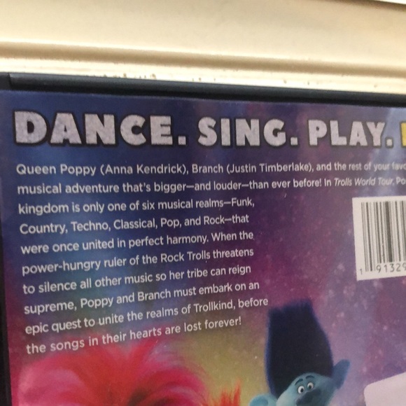 DreamWorks Trolls World Tour Dance Party Edition DVD Animated Kids Movie - Picture 7 of 10